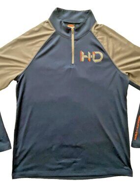 2020 Harley-Davidson Men's 1/4 Zip Long Sleeve Shirt